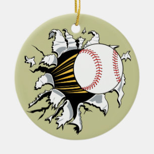 En Céramique Ornement d'éclateuse de base-ball