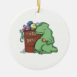 En Céramique Ornement d'entraînement de nourriture de dinosaure