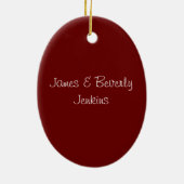 En Céramique Ornement des pingouins à la mer (Dos)