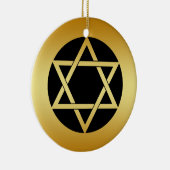 EN CÉRAMIQUE ORNEMENT D'ÉTOILE DE DAVID D'OR (Droite)