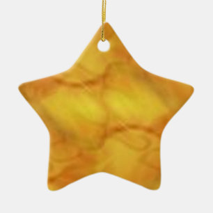 En Céramique Ornement d'étoile de Noël d'or