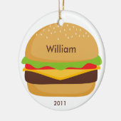 En Céramique Ornement d'hamburger (Gauche)