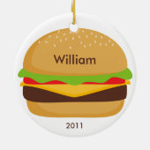 En Céramique Ornement d'hamburger (Dos)