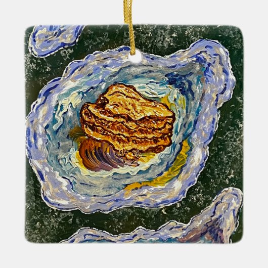 En Céramique Ornement d'huître (Devant)