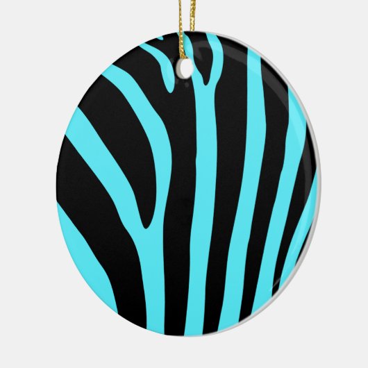 En Céramique Ornement d'impression de zèbre (Gauche)