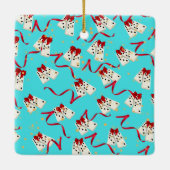 En Céramique Ornement Domino (Dos)