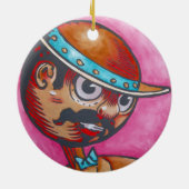 En Céramique Ornement d'once - Tik-Tok (Dos)