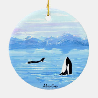 En Céramique Ornement d'orque de l'Alaska