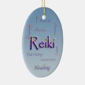 En Céramique Ornement d'ovale de Reiki (Droite)