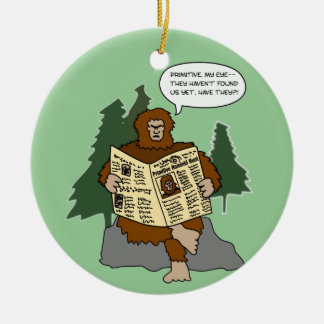 En Céramique Ornement drôle d'arbre de Noël de bande dessinée