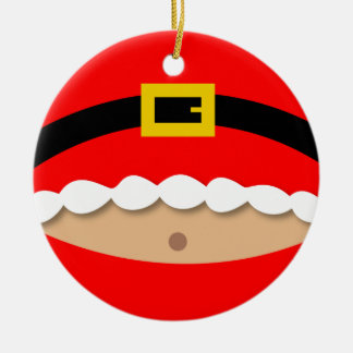 En Céramique Ornement drôle de costume du père noël