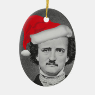En Céramique Ornement drôle d'Edgar A. Poe Christmas de