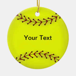 En Céramique Ornement du base-ball de Fastpitch