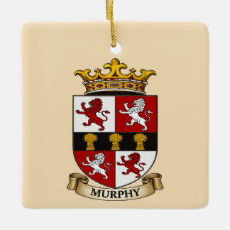 En Céramique Ornement du blason de la famille Murphy