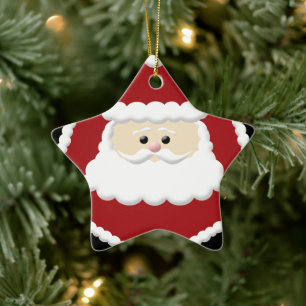 En Céramique Ornement du cadre photo du Père Noël