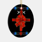 En Céramique Ornement du cercle de Noël (Droite)