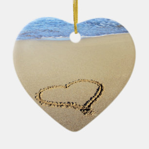 En Céramique Ornement du coeur et du baiser
