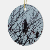 En Céramique Ornement du corbeau (Gauche)