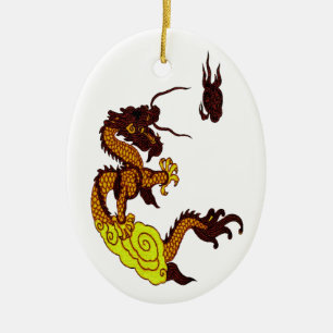 En Céramique Ornement du dragon