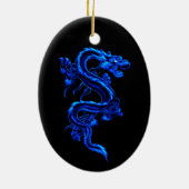 En Céramique Ornement du dragon bleu (Dos)