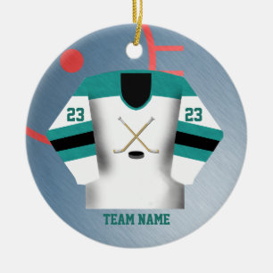 En Céramique Ornement du Jersey de joueur de hockey