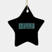 En Céramique Ornement du message électronique Hello (Droite)