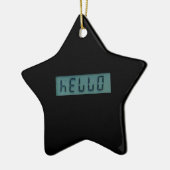 En Céramique Ornement du message électronique Hello (Gauche)