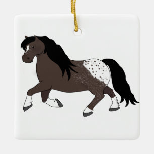 En Céramique Ornement du poney d'Appaloosa
