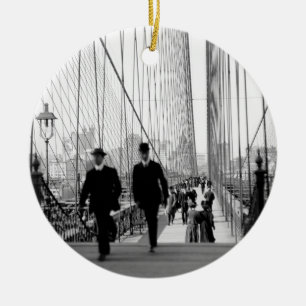 En Céramique Ornement du pont de Brooklyn 1905