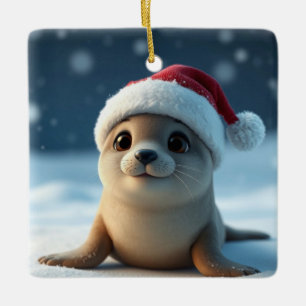 En Céramique Ornement du sceau de Noël