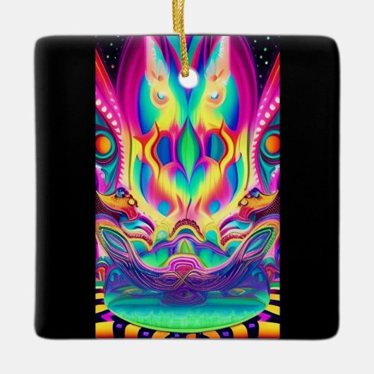 En Céramique ornement du temple de owl (Devant)