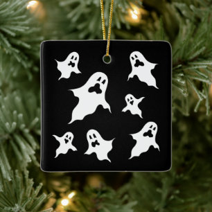En Céramique Ornement Éffrayant d'Halloween Ghosts