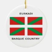 En Céramique Ornement fait sur commande de Noël de BASQUE* (Dos)