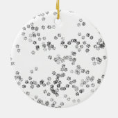 En Céramique Ornement fait sur commande nommé de chien (Dos)