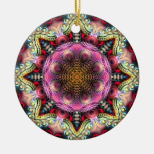 En Céramique Ornement géométrique Fractal Mandala Star