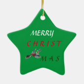 En Céramique Ornement holly européen (Dos)