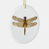 En Céramique Ornement II de Noël de 2 libellules (Droite)