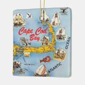 En Céramique Ornement illustré de Cap Cod (Gauche)