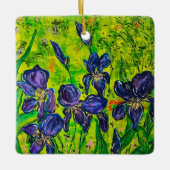 En Céramique Ornement Iris (Devant)