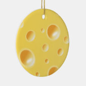 En Céramique Ornement jaune de texture de fromage suisse (Droite)