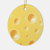 En Céramique Ornement jaune de texture de fromage suisse (Gauche)