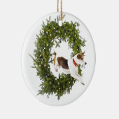 En Céramique Ornement joyeux de vacances du saut de Jack (Droite)