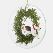 En Céramique Ornement joyeux de vacances du saut de Jack (Gauche)