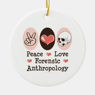 En Céramique Ornement légal d'anthropologie d'amour de paix