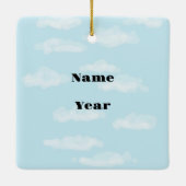 En Céramique Ornement météo de Noël chaud (Dos)