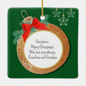 En Céramique Ornement mignon Chipmunk (Dos)