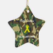 En Céramique Ornement militaire de Noël (Droite)