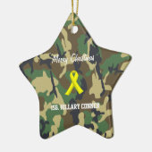 En Céramique Ornement militaire de Noël (Gauche)