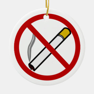 En Céramique Ornement non-fumeurs de bouton de porte