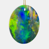 En Céramique Ornement opal bleu (Droite)